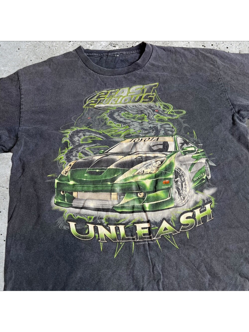 Rare Fast & Furious Unleash Dragon Promo Graphic Tee Size M